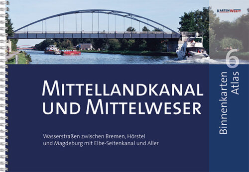Binnenkaart Atlas 6: Mittellandkanal und Mittelweser